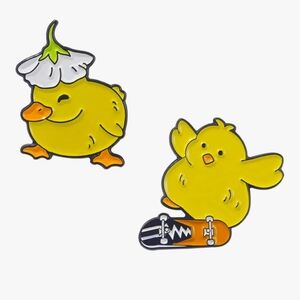 Cute Yellow Duck Enamel Pins